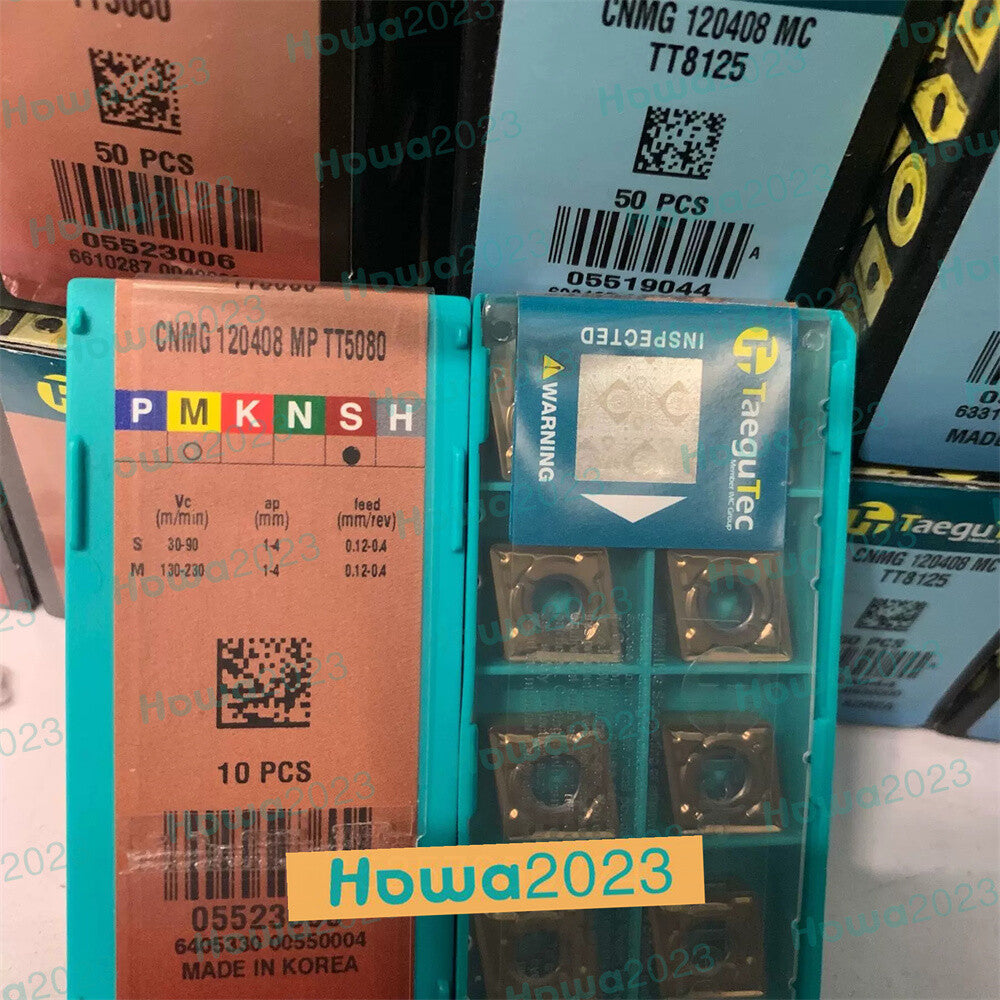 10Pcs/Box Taegutec CNMG120408MP TT5080 CNMG120408 MP Carbide Turning Blade