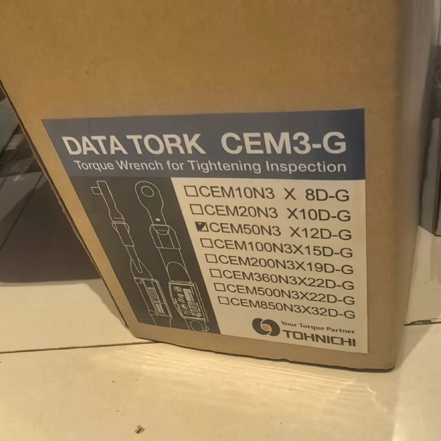 1PC   TOHNICHI CEM50N3X12D-G Torque Wrench Free delivery