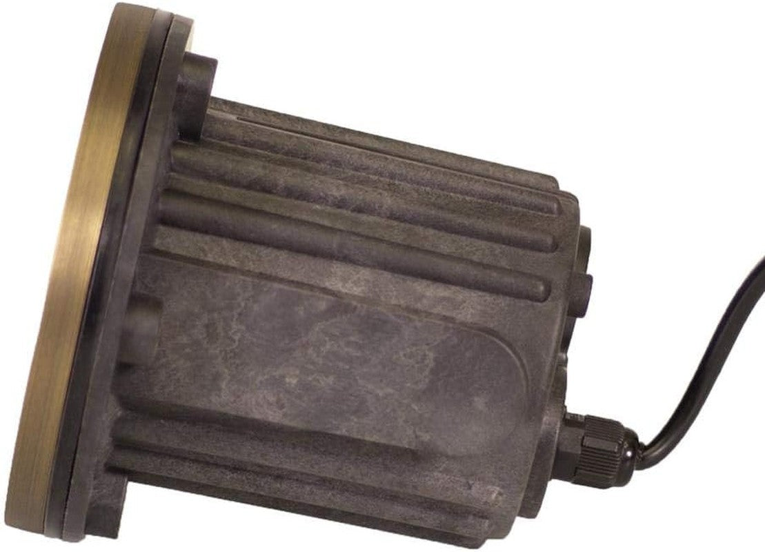 12V Brass In-Ground Well Light - 5W MR16 LED, Open Top, Low Voltage