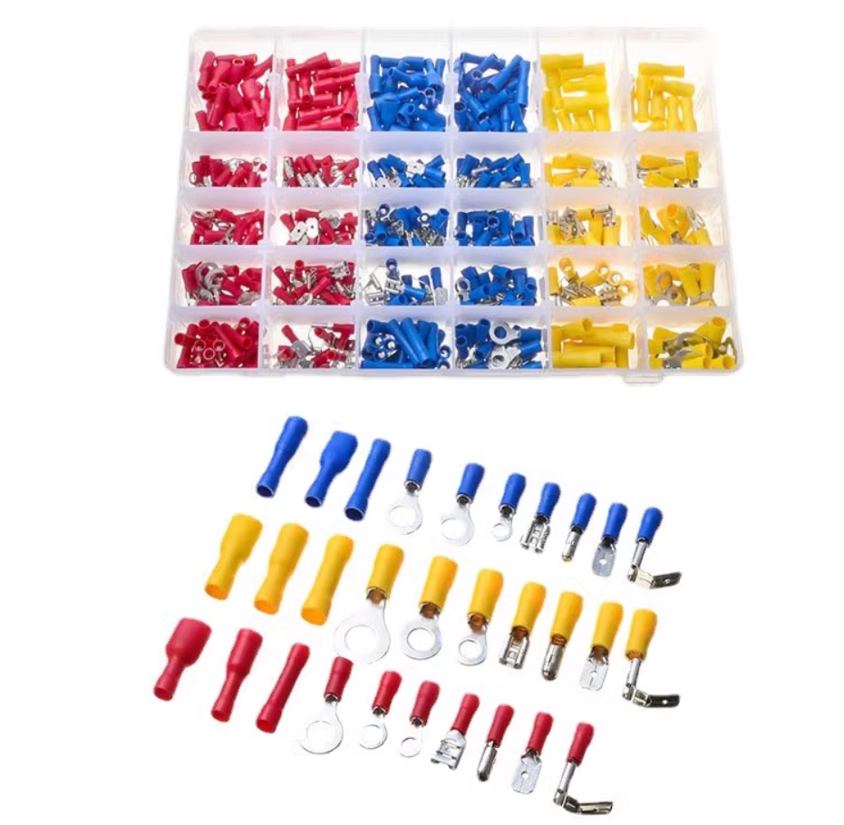 480 Pcs Wire Connector Insulated Crimp Terminal Assortment Kit