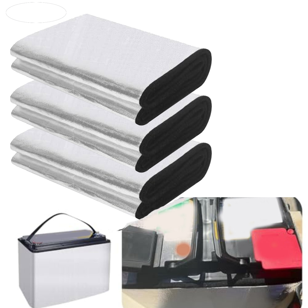 Battery Insulation Heat Shield Blanket Aluminum Foil Cold Resistant 3MM Set