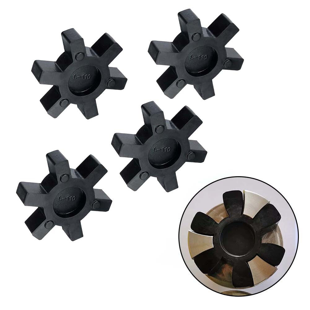 4PCS L110 Flexible NBR Rubber Spider Insert Fit L-110 for Lovejoy L-Jaw Coupling