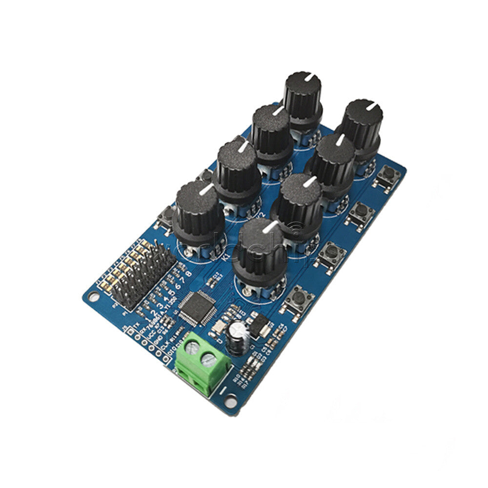 8Channel Servos Knob Serial Port Control Module Futaba Steering Gear Debug MG995