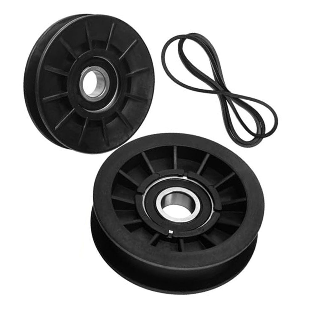 For Cadet For Craftsman Lawn Mower Idler Pulley and Drive Belt Replacement Kit