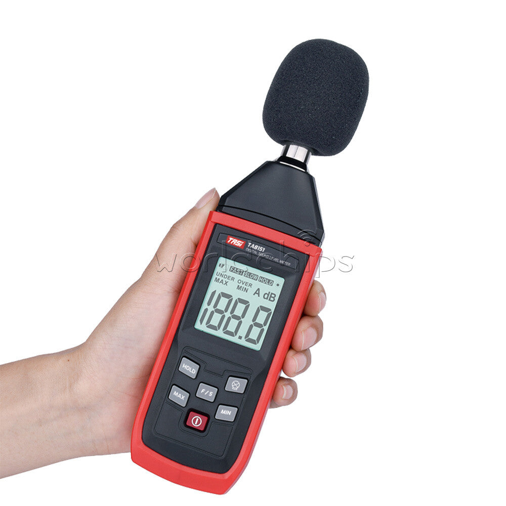 TA8151 Digital Sound Level Meter Noise Tester Sound Detector Monitor 30-130dB