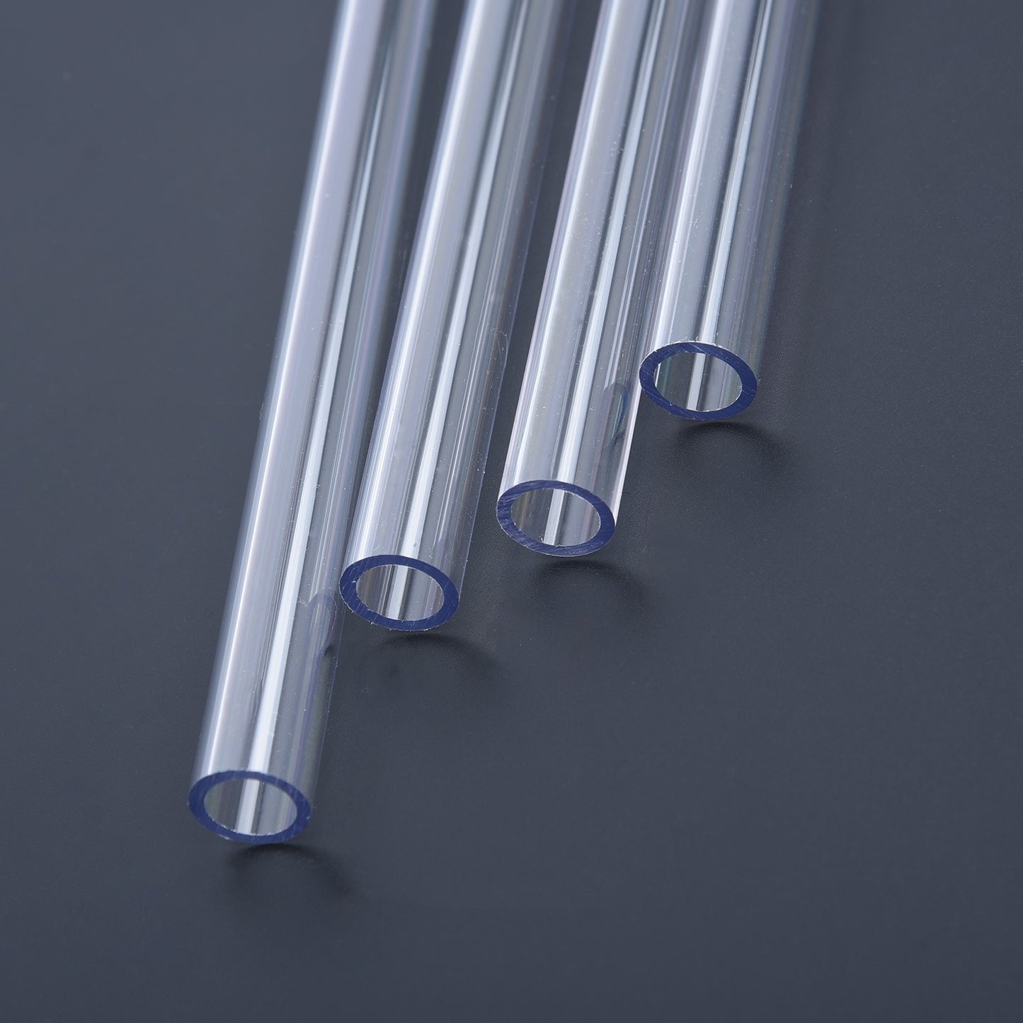 4pcs 500mm Clear Bending Hard Tubing Hose Set for High Performance Cooling