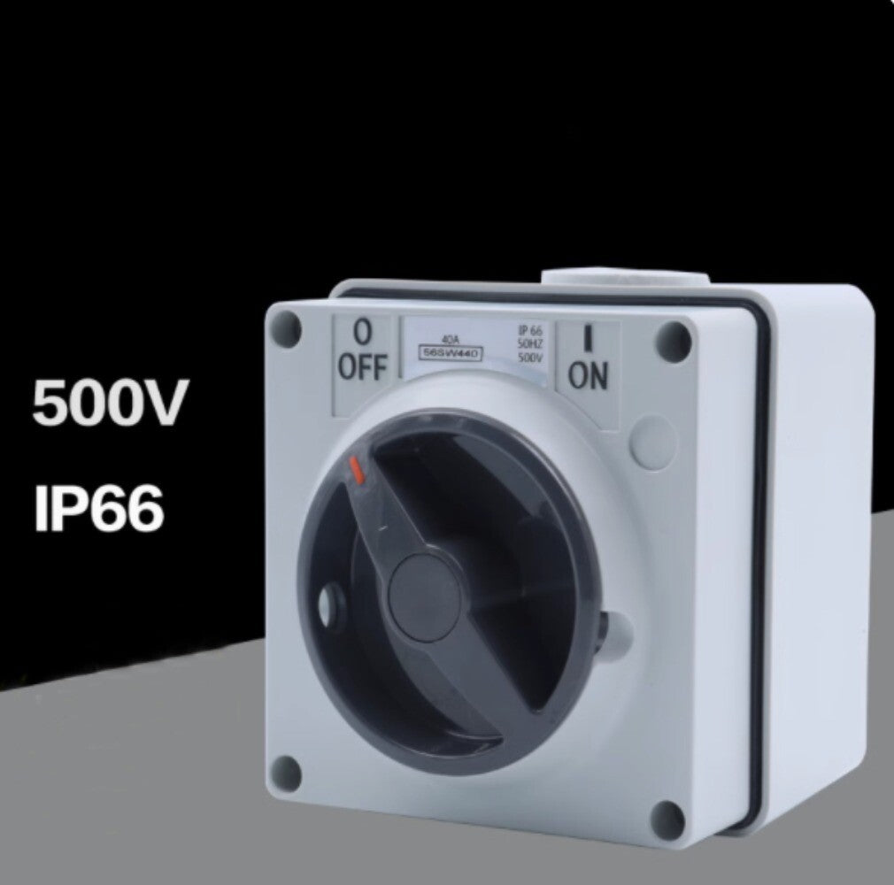1PC Aussie waterproof square rotary switch 56SW440/500V 40A