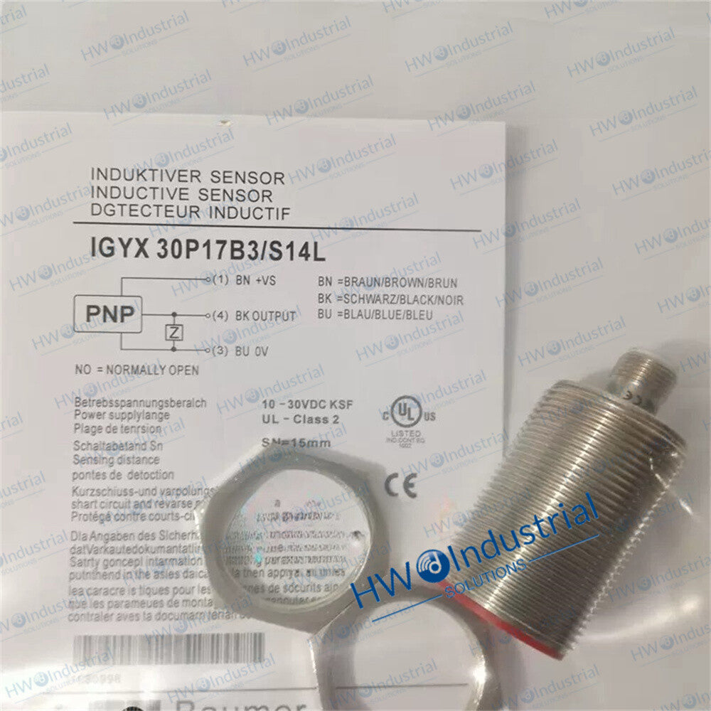 1/piece IGYX 30P17B3/S14L Inductive Sensor for Baumer Proximity Switch