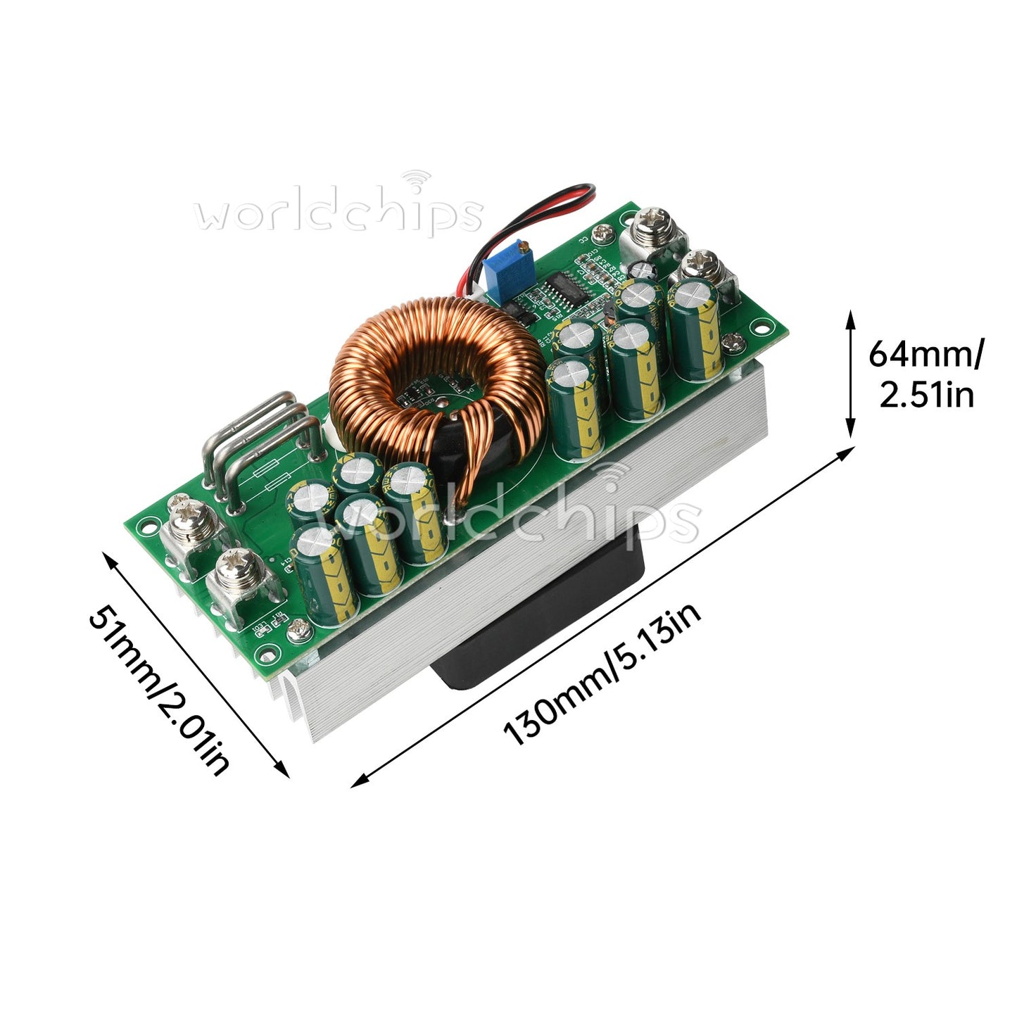 1500W Synchronous Rectification High-power Step-down adjustable Power Module