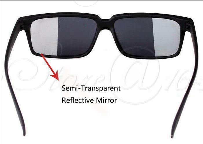 Anti-Tracking Anti-Spy Rear View Mirror Glasses Walk Alone Behind Vision Safety