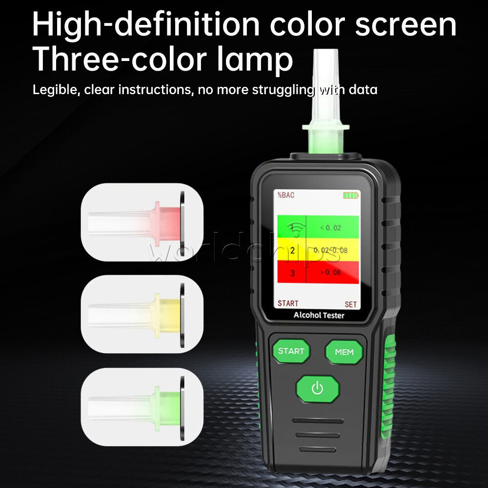 RD930 Digital LCD Breath Alcohol Tester Voice Announcement Breathalyzer Analyzer