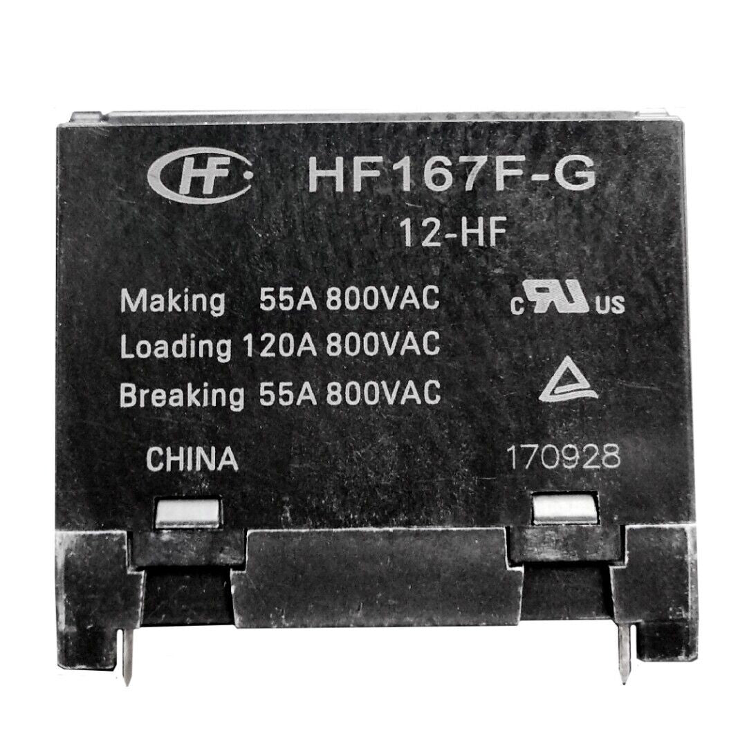2Pcs Hongfa HF167F-G-12-HF 12VDC Power Relay 4Pins 55A 800VAC