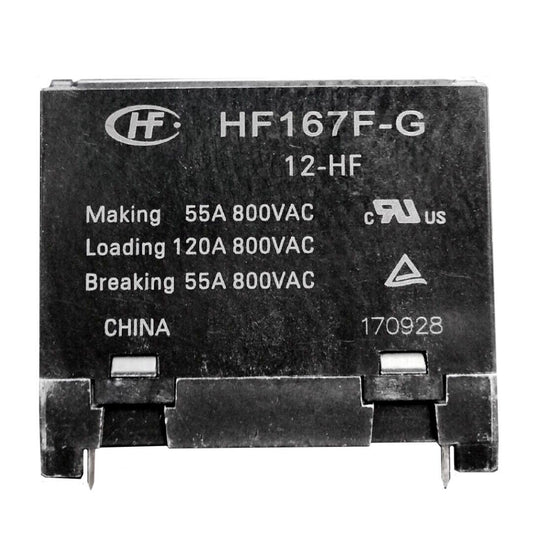 2Pcs Hongfa HF167F-G-12-HF 12VDC Power Relay 4Pins 55A 800VAC
