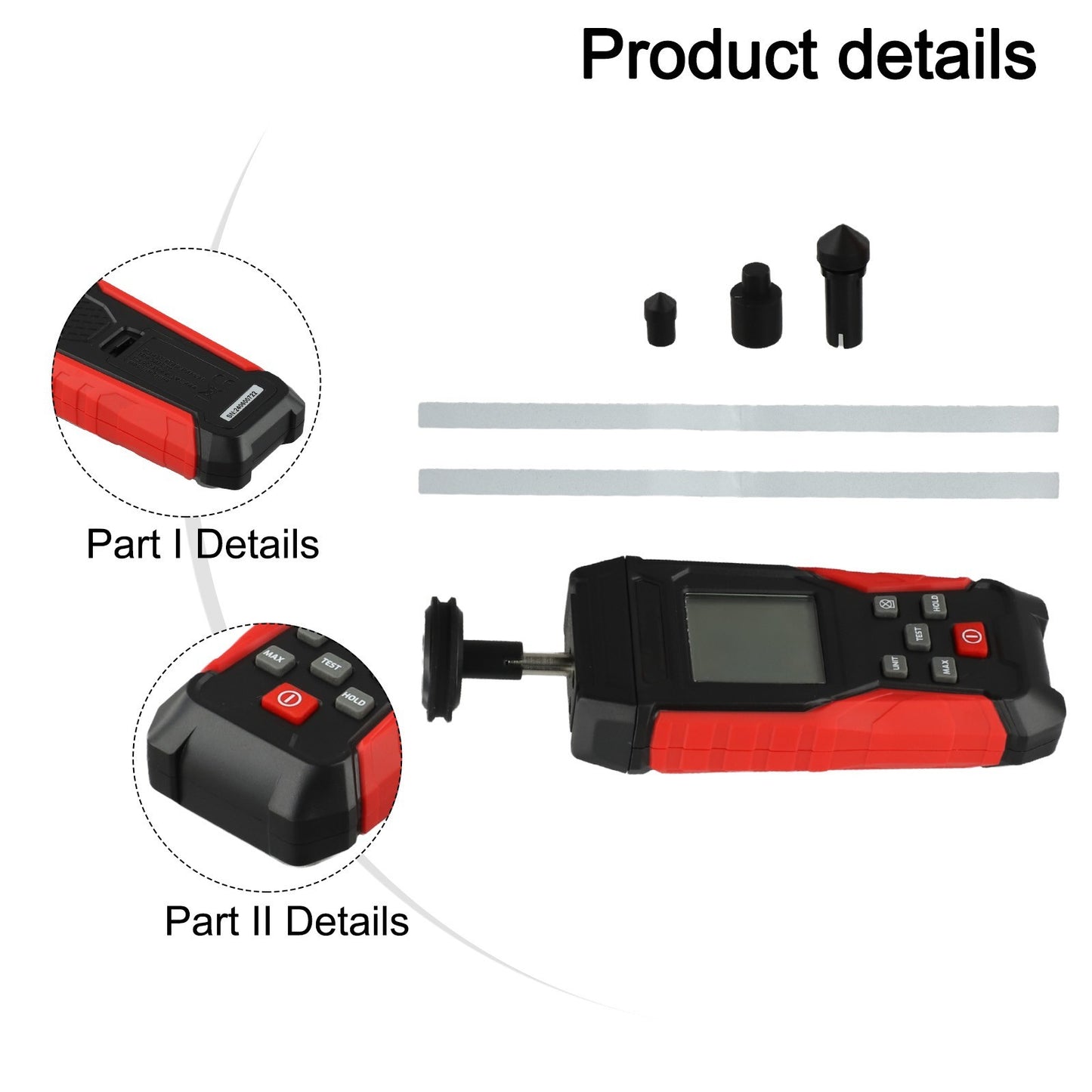 User Friendly Digital Tachometer with Adjustable Units RPM m/min ft/min