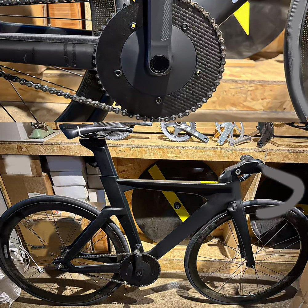 Carbon Fiber Chainring for Fixed Gear Track Bike BCD144 49T 53T 58T Options