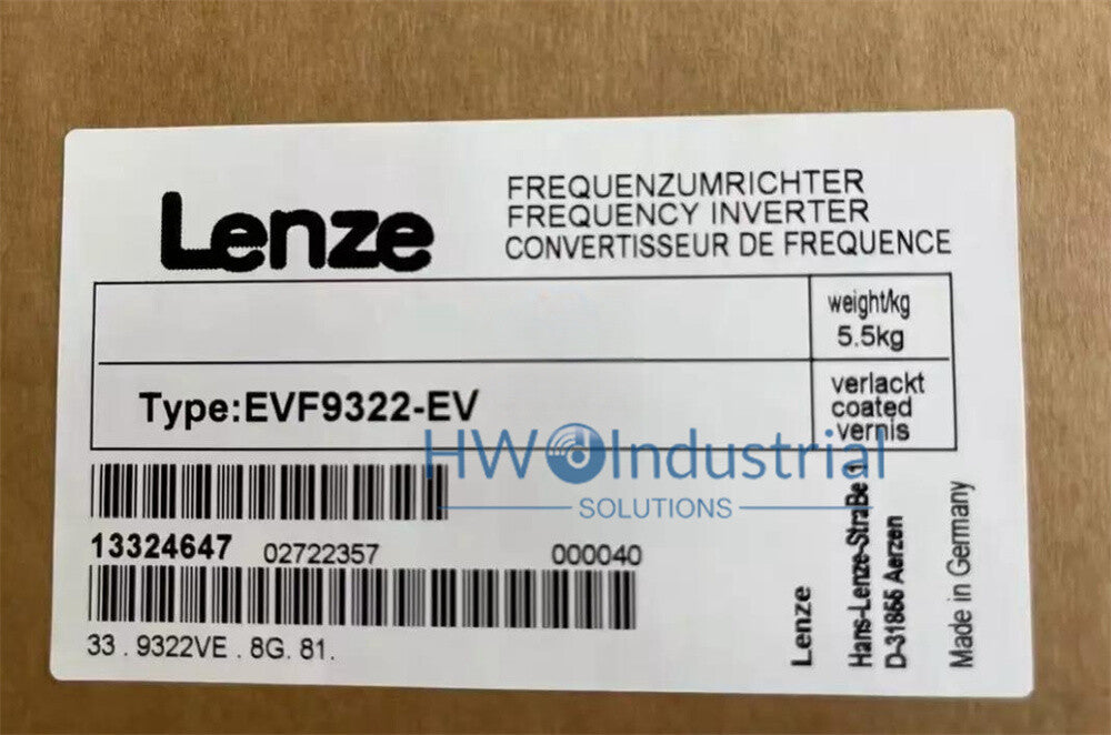 1/Piece Lenze Inverter EVF9322-EV EVF9322EV Frequency Converter Drive