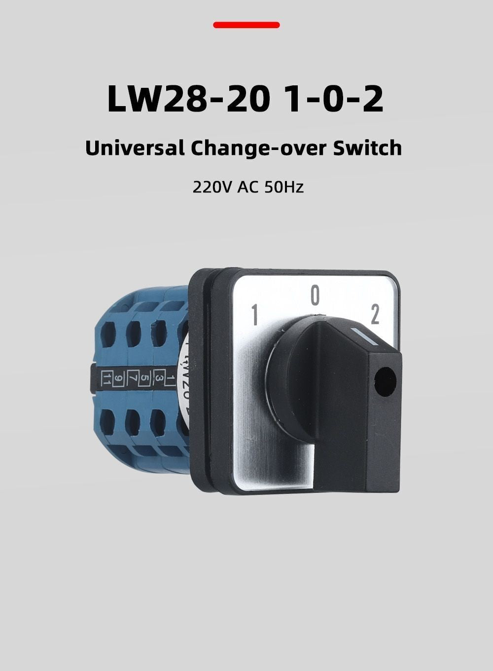 Selector Rotary Switch Changeover Electric Motor Reversing Buttons LW28-20 220V