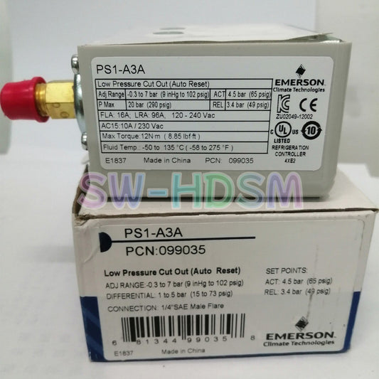 1PCS  FOR EMERSON PS1-A3A Pressure Controller Freight Free