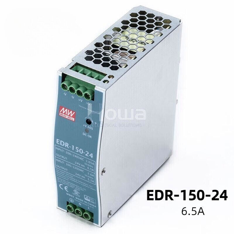 Mean Well EDR-150-24 AC/DC Industrial DIN rail power supply 150W 24V 6.5A