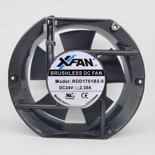 1 PCS XFAN Fan RDD1751B2-5 DC24V 2.3A 17251 17CM 2 wire Aluminum frame