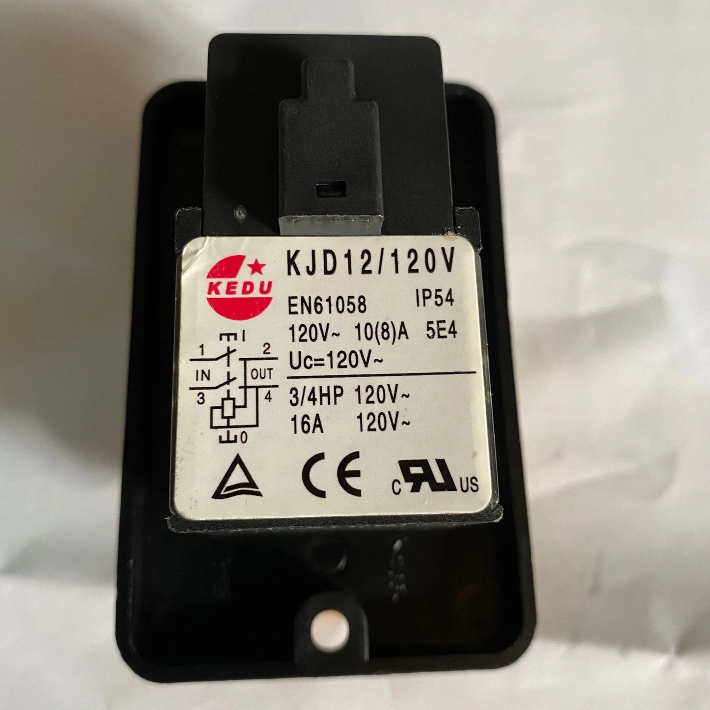 KEDU KJD12 120v Emergency Stop Electromagnetic Switches Pushbutton for Lathes