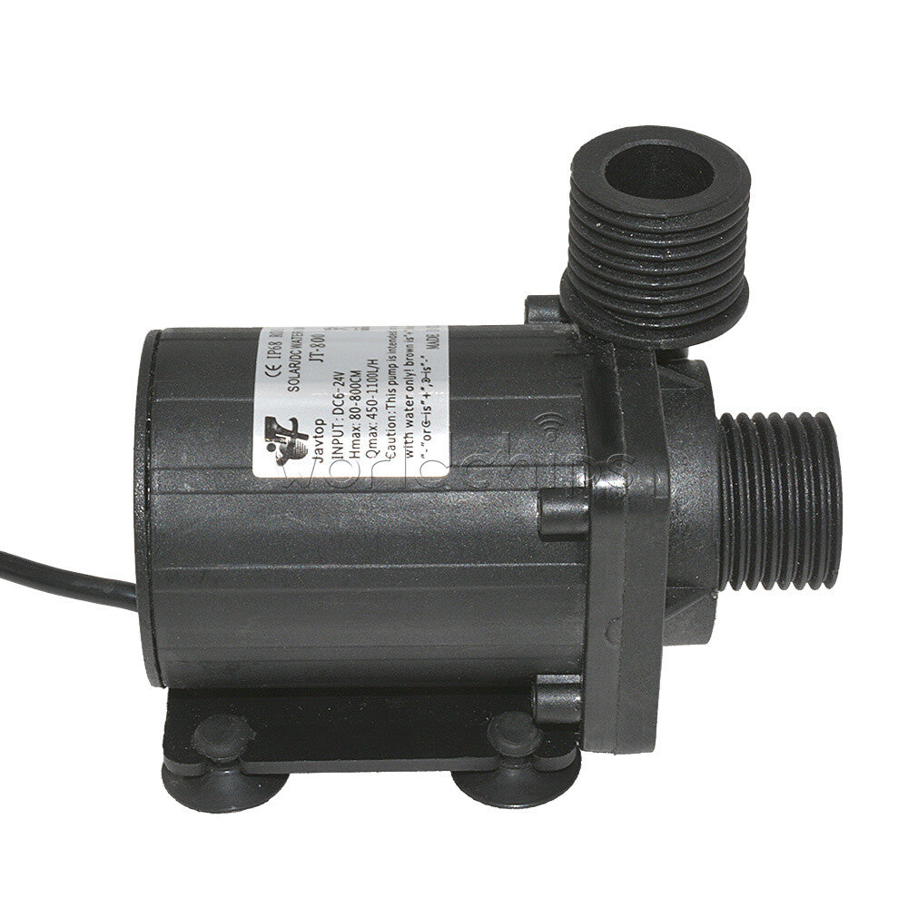 DC 12V 24V Hot Water Circulation Pump Solar Water Pump Brushless Motor 800L/H