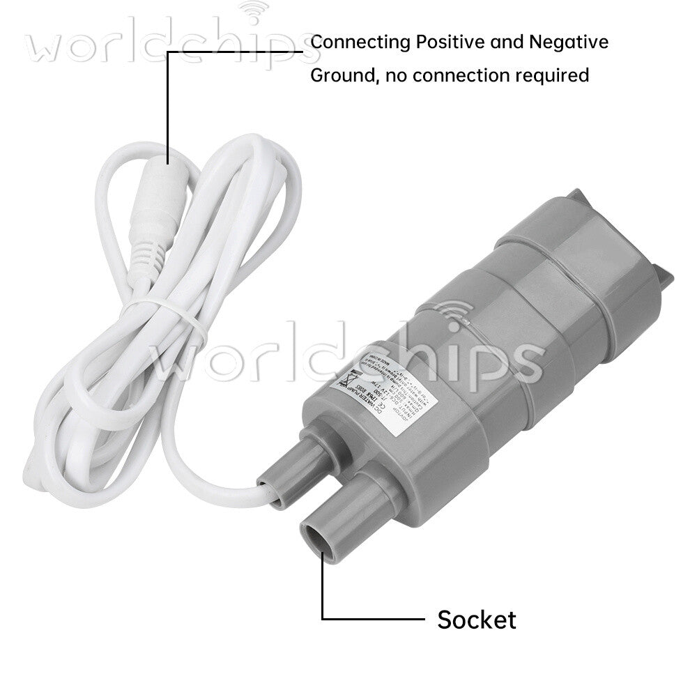 DC12V/24V Multifunctional Micro Submersible DC Water Pump High Flow 5M 600L/H