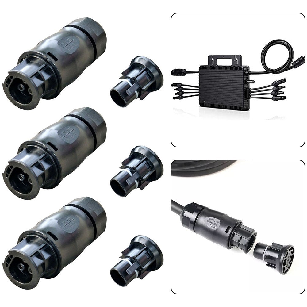 1/3 Set Connector 3-Pole Waterproof Connection Replacement Part High Quality