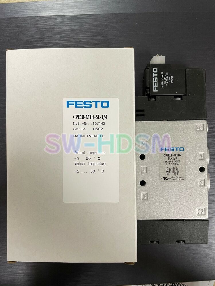 1PCS  For FESTO CPE18-M1H-5L-1/4 163142 Solenoid Valve freight free