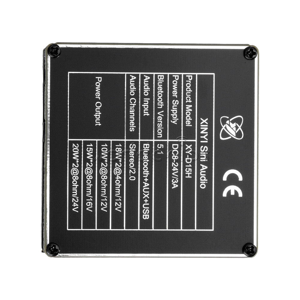 XY-D15H APP Control Bluetooth Digital Power Audio Amplifier Board Colorful Light