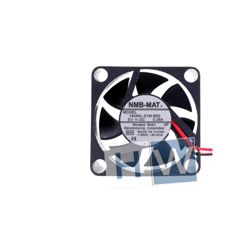 1PC NMB 1404KL-01W-B50 5V 0.28A 2-wire 3510mm 3.5CM Heat Dissipation Fan