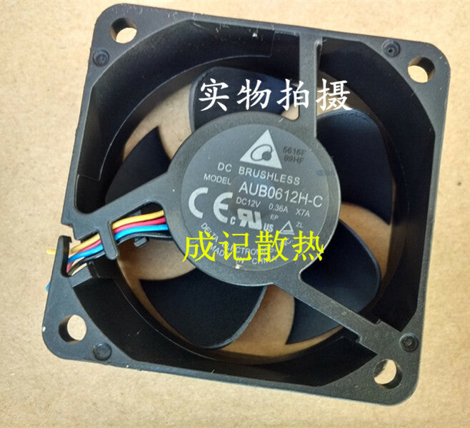 1pcs  Delta AUB0612H-C X7A DC12V 0.36A 6CM 4-wire pwm projector fan