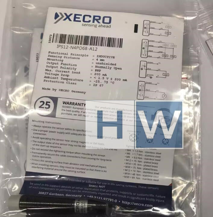 1PC XECRO IPS12-N4PO68-A12 Escalator Handrail Detection Sensor