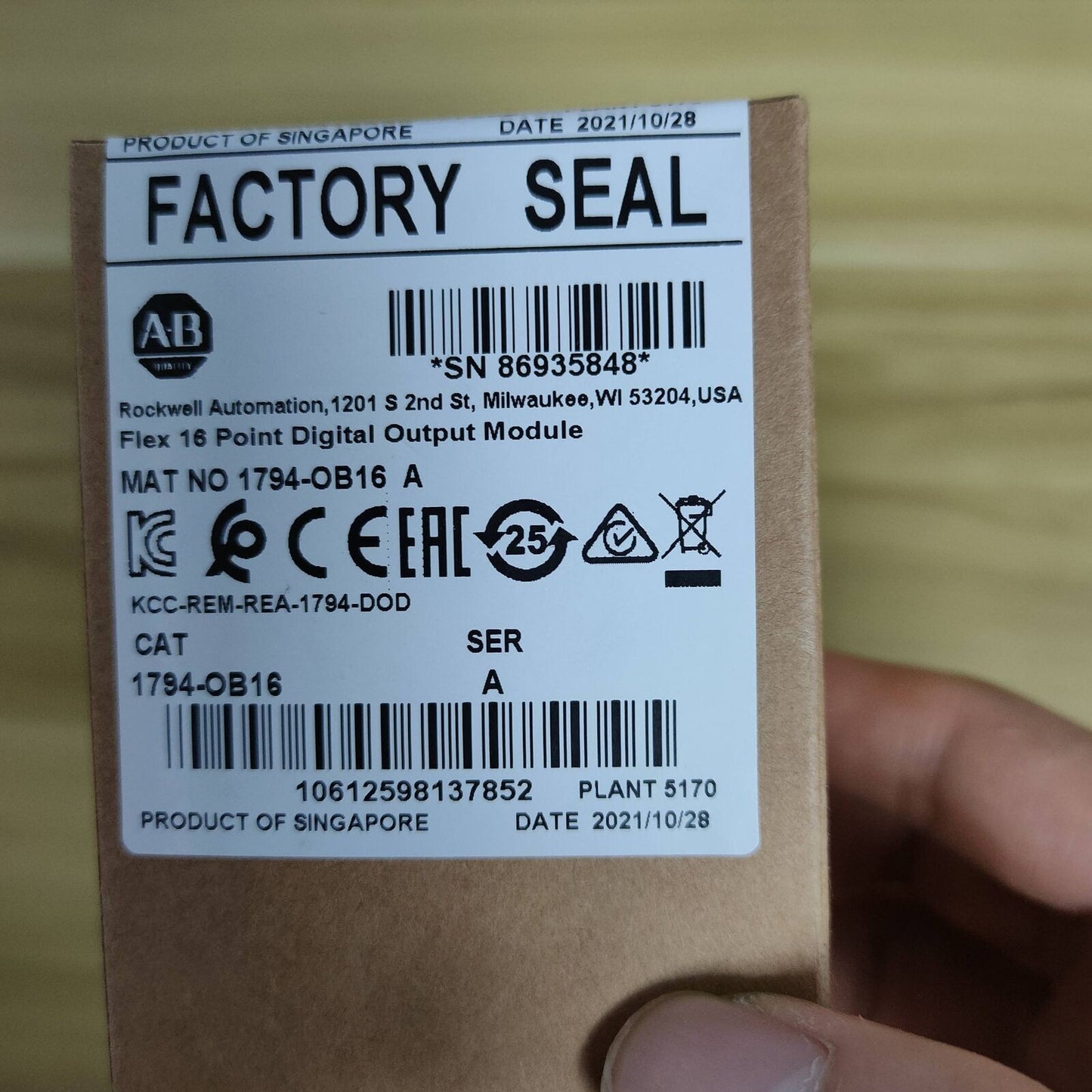 For Allen-Bradley 1794-OB16 FLEX 16-Point Digital Output Module SPOT GOODS