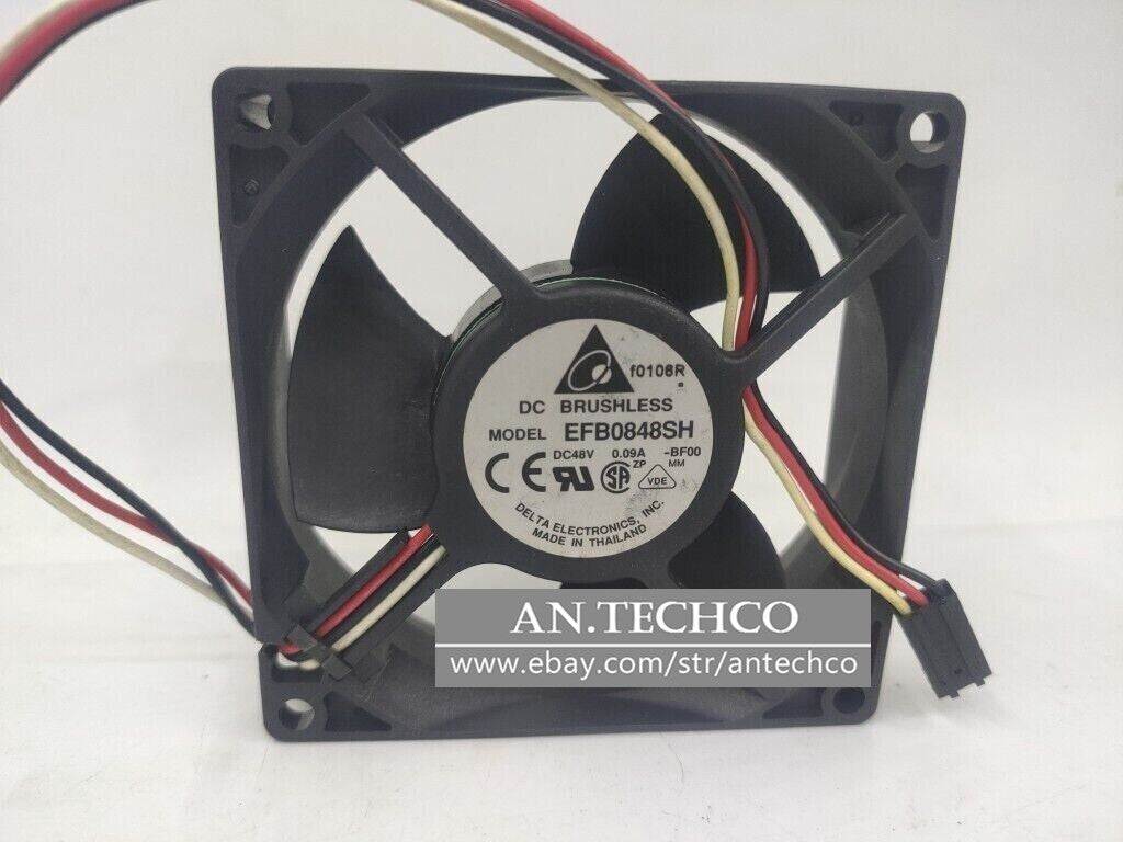 For DELTA EFB0848SH DC 48V 0.09A 80*80*25mm Cooling Fan