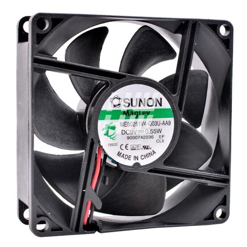 For SUNON ME80251V4-Q03U-AA9 8cm 8025 DC9V 0.55W suspension bearing cooling fan