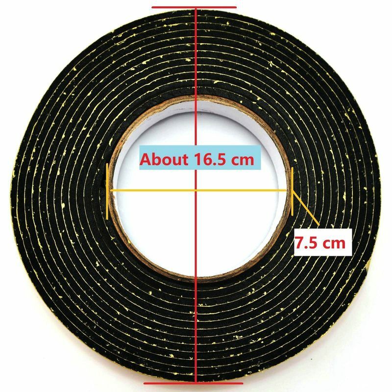 5M EVA Adhesive Tape Window Door Seal Car Noise Reduction Seal Bumper Strip Kit
