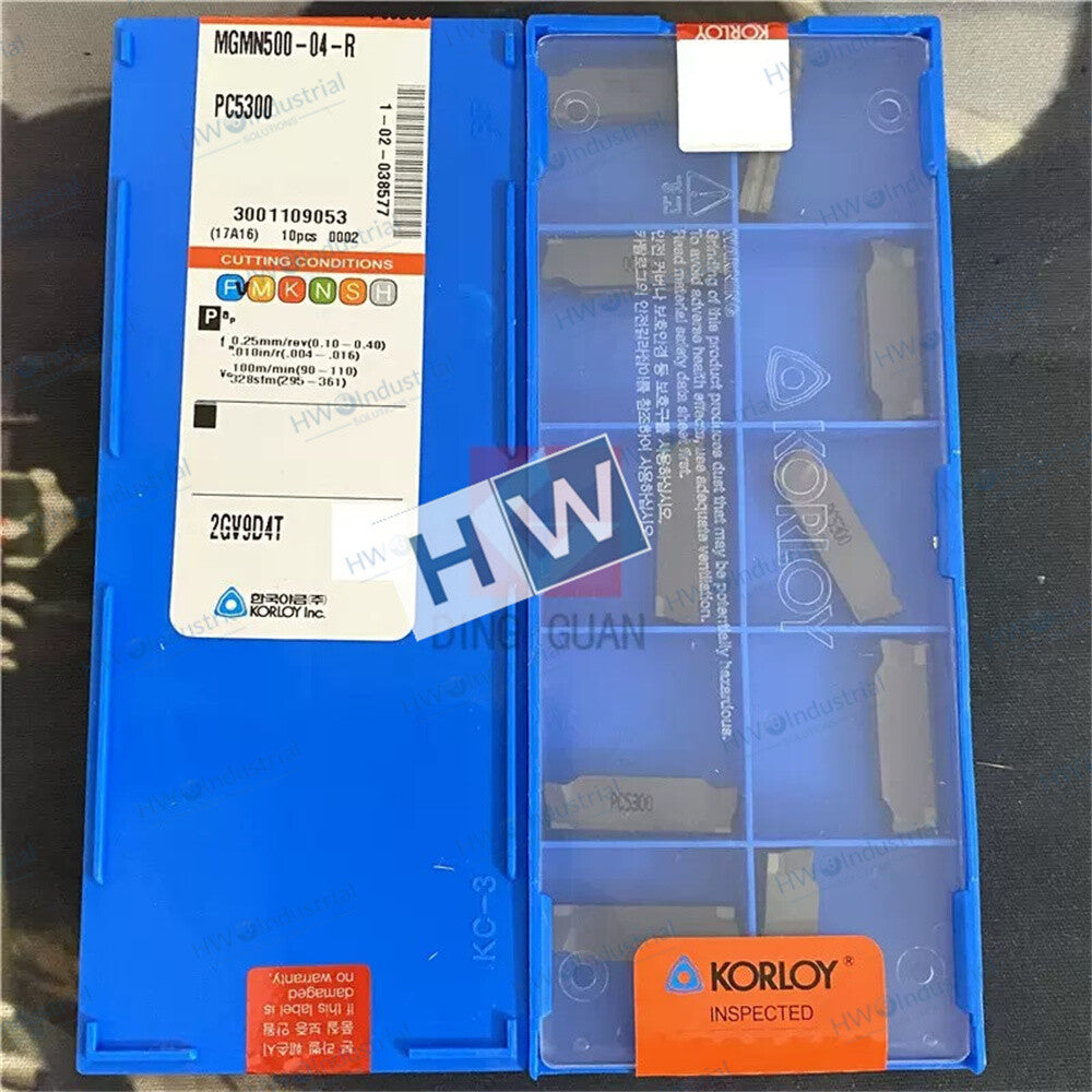 10piece/Box MGMN500-04-R PC5300 CNC Cutting Slotting Blade KORLOY
