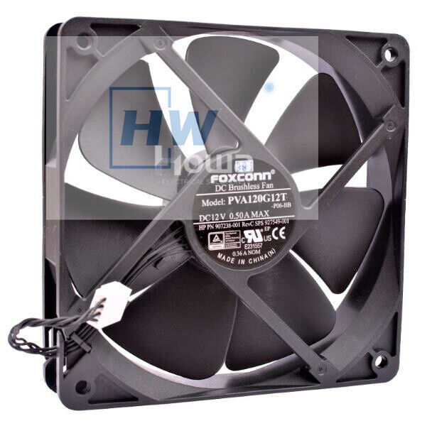 1PC  PVA120G12T Foxconn 12cm 12025 12V 0.50A Server Chassis CPU Cooling Fan