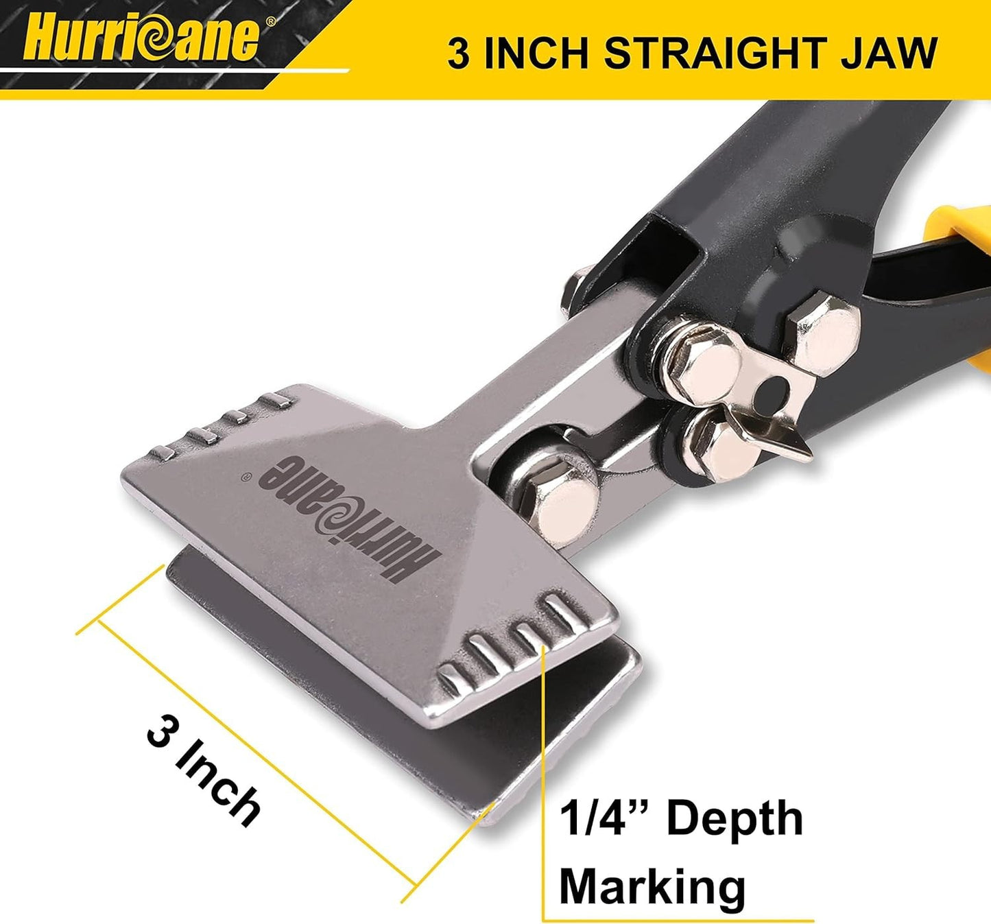 3Inch Sheet Metal Hand Seamer, Heavy Duty Bender for Metal Flattening, Precision
