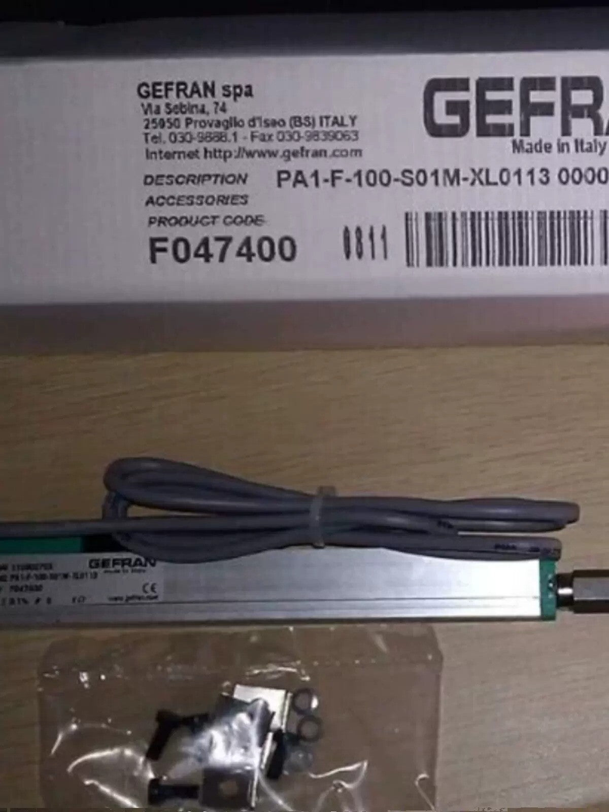 1/pc GEFRAN PA1-F-100-S01M-XL0113 Electronic Ruler Displacement Sensor
