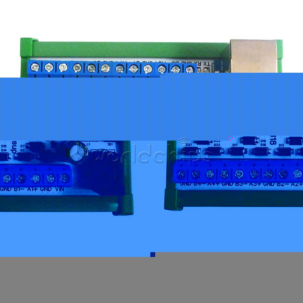8CH DC12-24V Ethernet Network RJ45 to 8 Port RS485 HUB Converter For UDP TCP Mod
