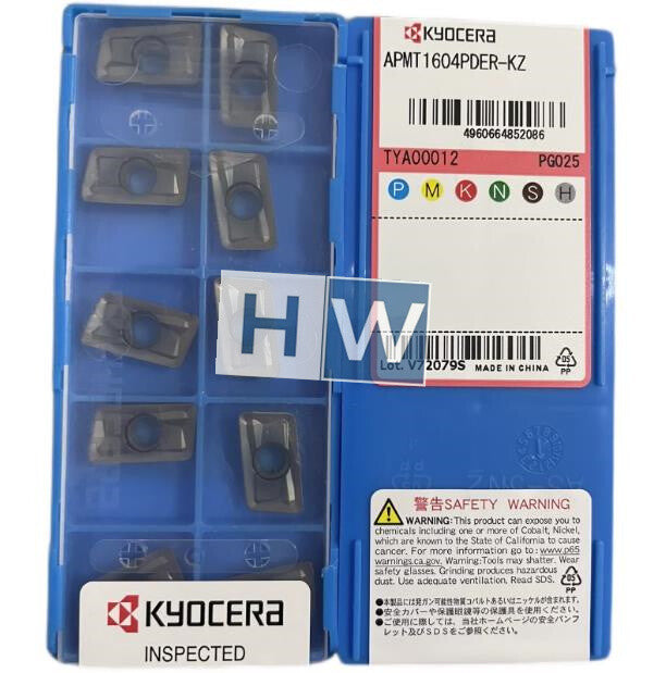 BOx/10PCS Kyocera CNC Milling Insert Blade APMT1604PDER-KZ PG025