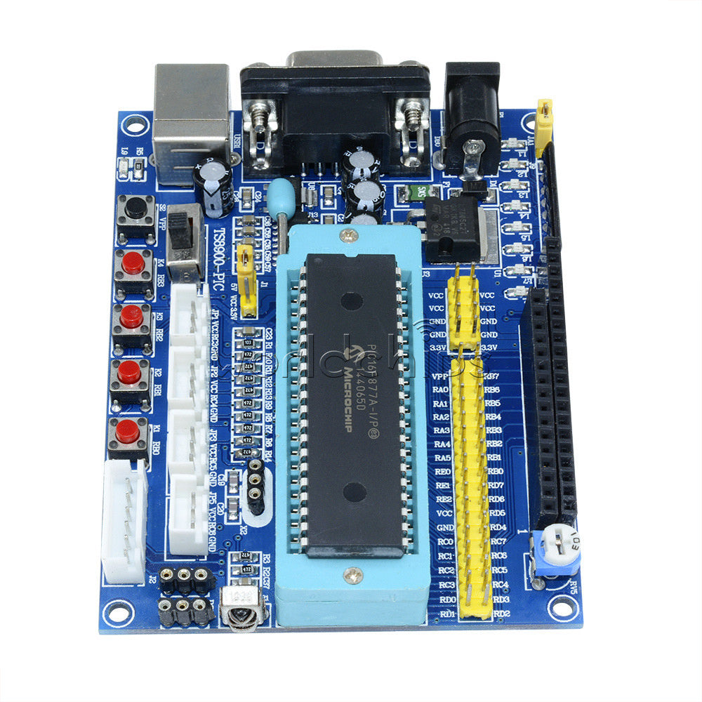 PIC16F877A PIC Mini System Development Board JTAG ICSP Programmer Emulator