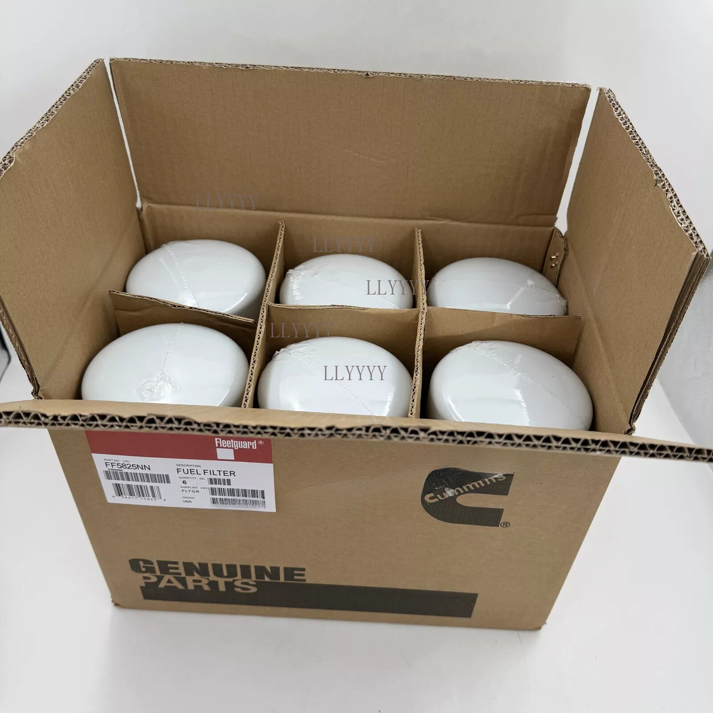 6PCS For Fleet guard Fleetguard FF5825NN 5599456 Fuel Filter NanoNet X15 Cummins