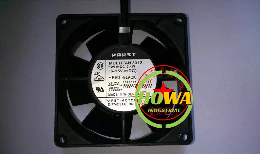 1/piece 3312/12 12V 3.7W Axial Flow Device Axial Flow Cooling Fan