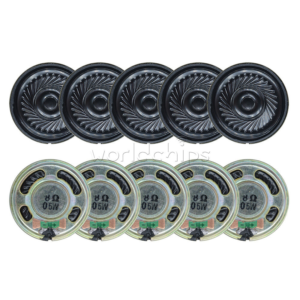 100PCS 8ohm Loud Speaker 8Ω 0.5W Small Trumpet 36mm Diameter Loudspeaker