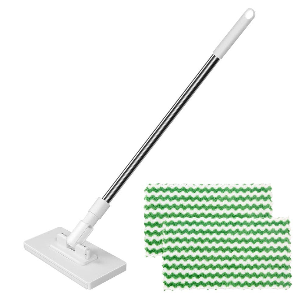 Reusable Dust Mop with Locking Head and 39 Inch Long Handle for Floors