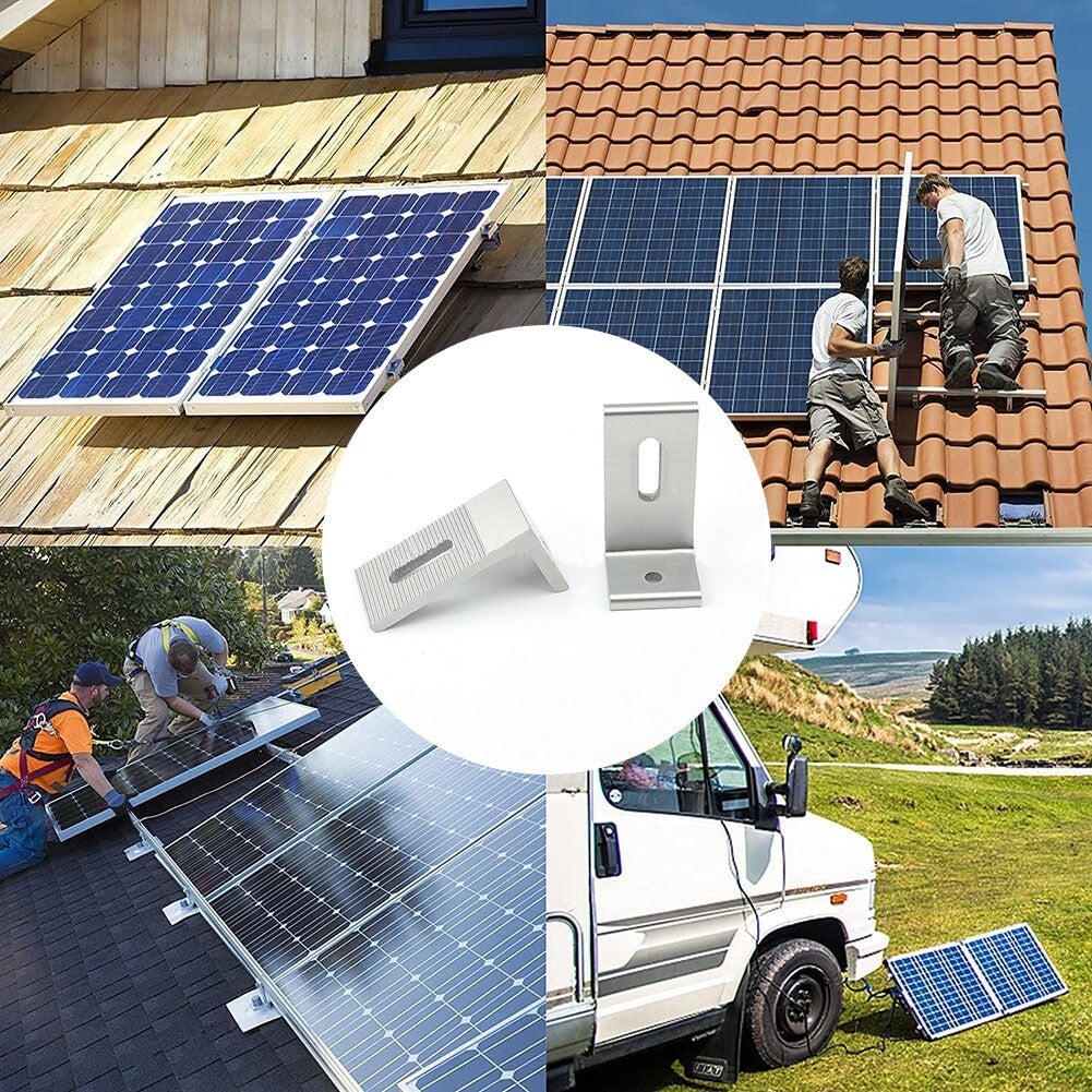 90 Degree Solar Panel Mounting L Bracket For RV Boat Off Grid Roof Practical