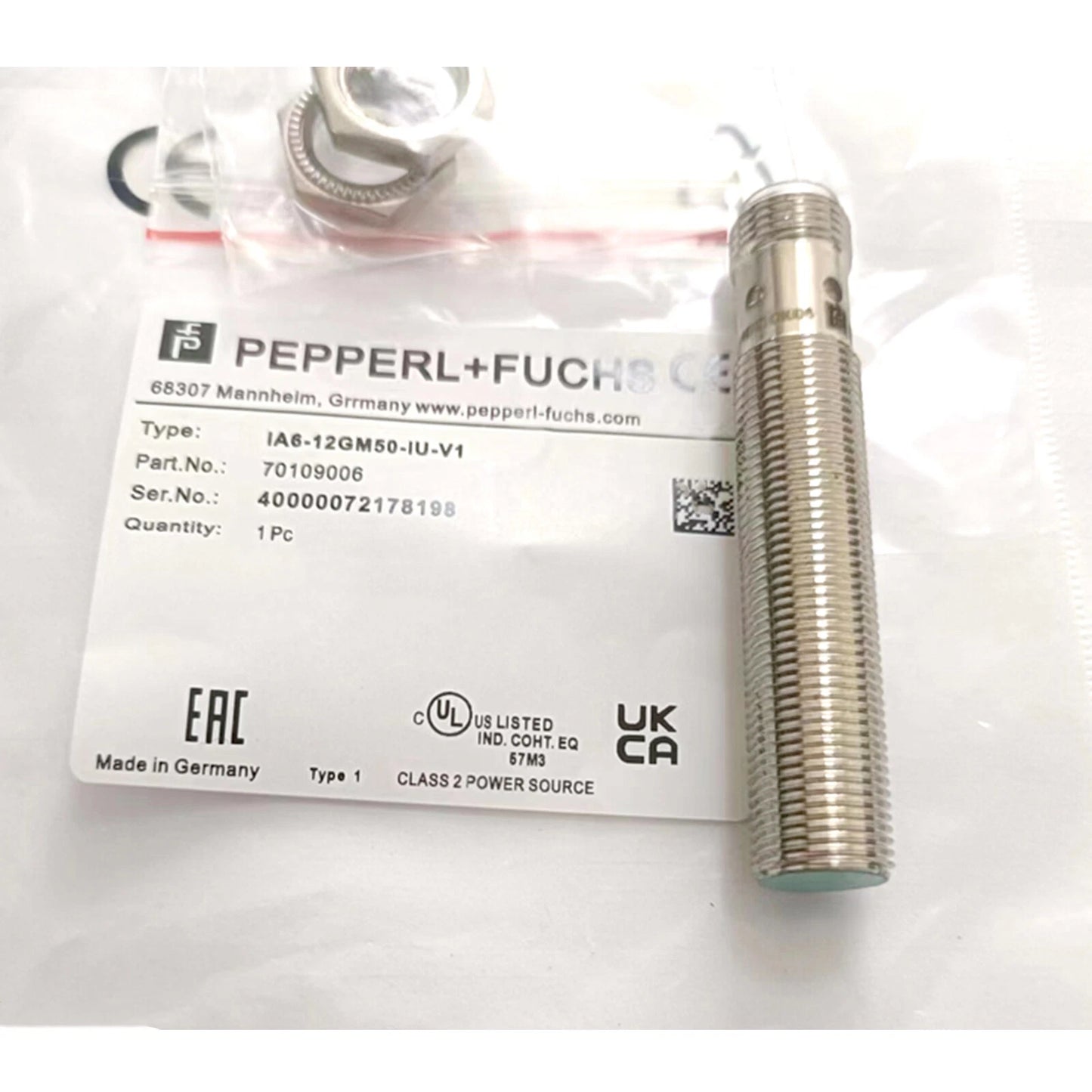 One For PEPPERL+FUCHS  IA6-12GM50-IU-V1 Inductive Proximity Sensor #P